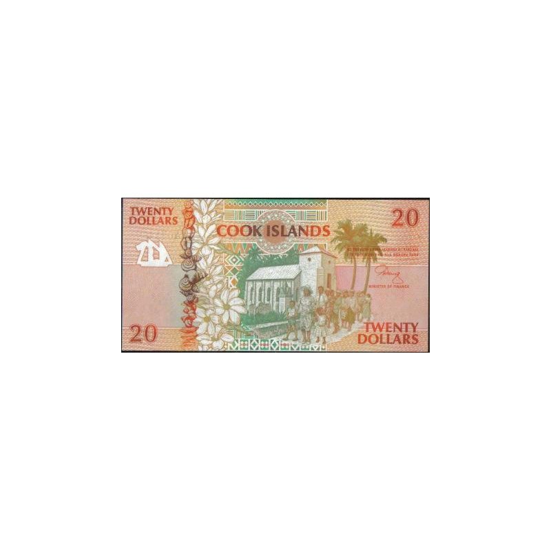 Islas Cook, 20 Dollars ND1992 P9a