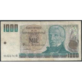 Argentina 1.000 Pesos Argentinos ND1983-5 Serie B P317a