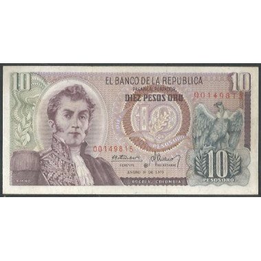 Colombia 10 Pesos 1 Ene...