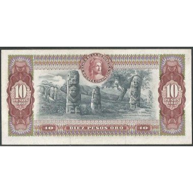 Colombia 10 Pesos 1 Ene 1973 Reposicion BGW191
