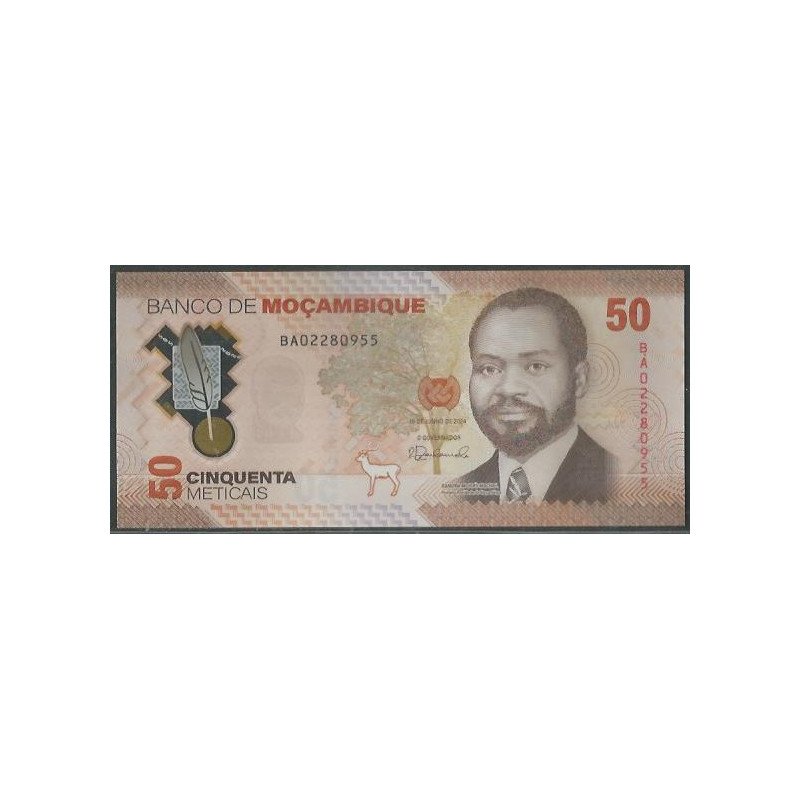 Mozambique, 50 Meticais 16 Jun 2024 P156