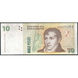 Argentina 10 Pesos ND2003 Serie O P354a