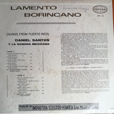 Daniel Santos - Lamento Borincano
