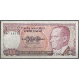Turkya 100 Liras L1970 (1984) P194b