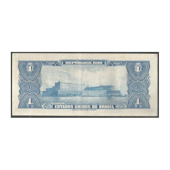 Brasil 1 Cruzeiro ND1954-8 P150a reverso