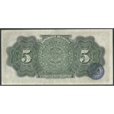 Mexico - Gobierno Constitucionalista, 5 Pesos D1915 Serie C Ps685a