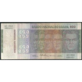 Brasil 500 Cruzeiros 1974 Firma 18 P196b