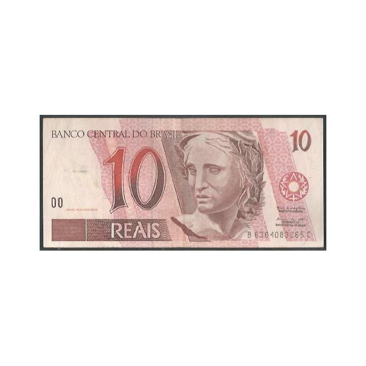 Brasil 10 Reales ND1997- Firma 39 P245Ae