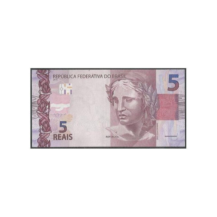 Brasil 5 Reales 2010 E P253d