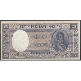 Chile 5 Pesos ND1958-9 Firma 1 P119