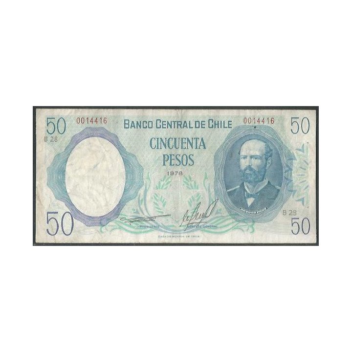 Chile 50 Pesos 1978 P151a