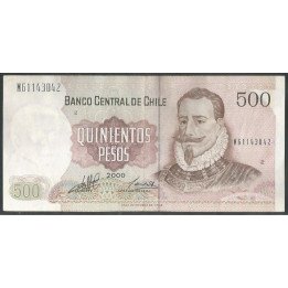Chile 500 Pesos 2000 P153e