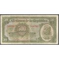 Billete de 500 Pesos 1 Ene 1953BGW383