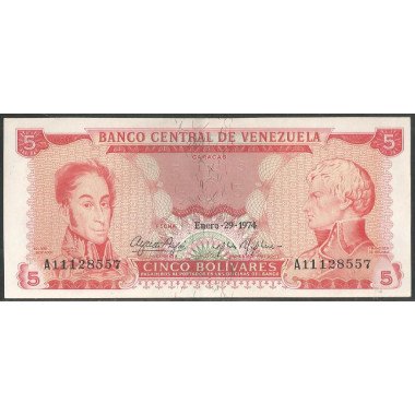 Venezuela, 5 Bolivares 29...