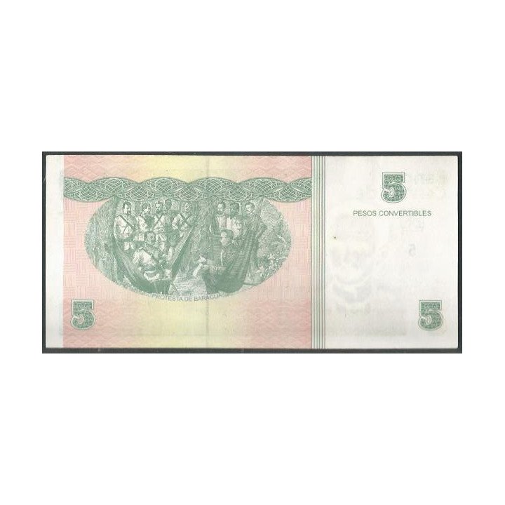 Cuba 5 Pesos Convertibles 2017 PFX48g reverso