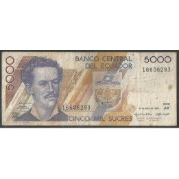 Ecuador 5.000 Sucres 31 Ene 1995 AK P128b