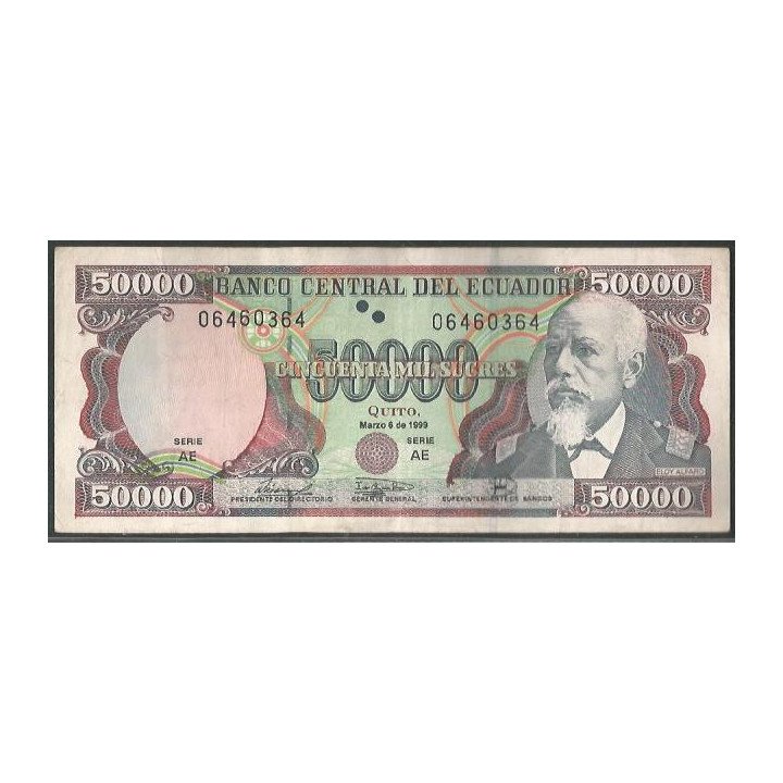 Ecuador 50.000 Sucres 6 Mar 1999 AE P130b