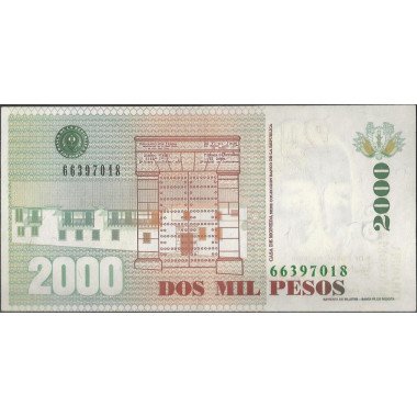 Billete de 2.000 Pesos 6 Ene 1998 BGW468