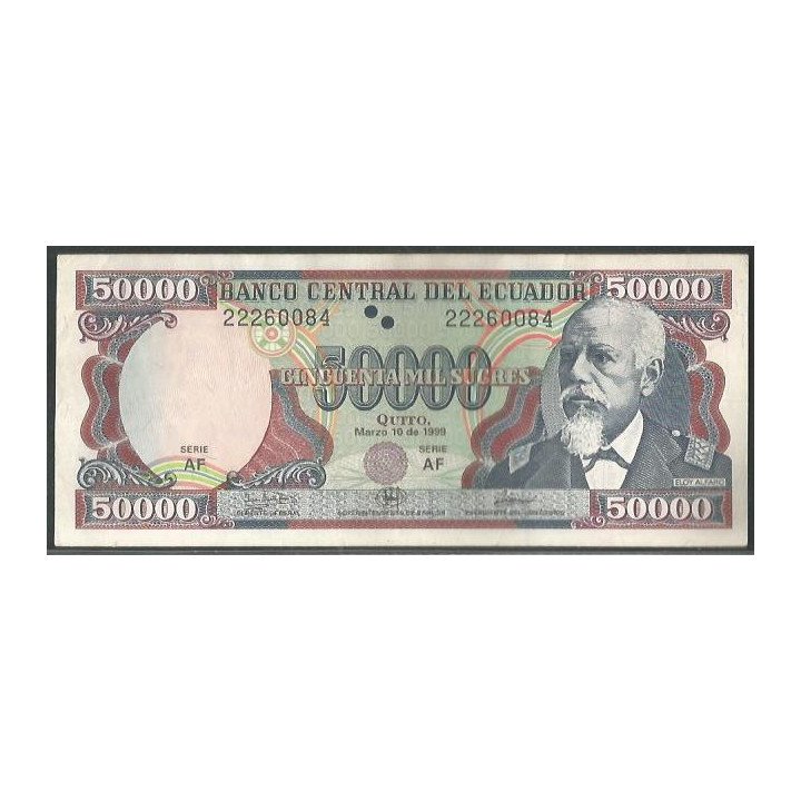 Ecuador 50.000 Sucres 10 Mar 1999 AF P130c