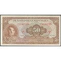 Billete de 50 Pesos 7 Ago 1960 BGW259