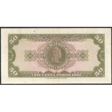 Billete de 50 Pesos 7 Ago 1960 BGW259