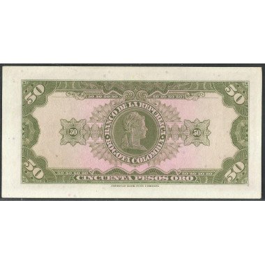 Billete de 50 Pesos 12 Oct 1967 BGW261