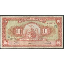 Peru 10 Soles 23 Feb 1968 P84a