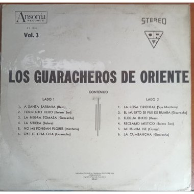 Los Guaracheros de Oriente - Vol.3