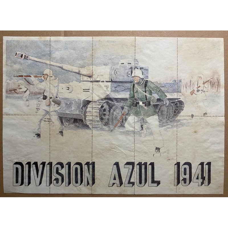 España - Cupon de racionamiento (Pliego de 10 vales), Division Azul 1941
