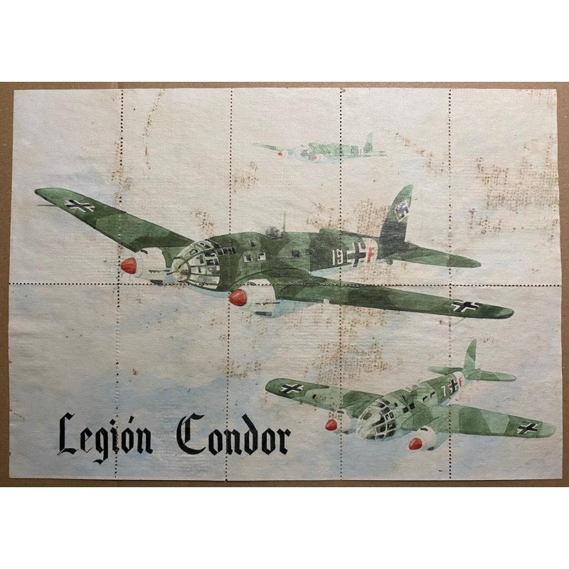 España - Cupon de racionamiento (Pliego de 10 vales), Legion Condor 1942