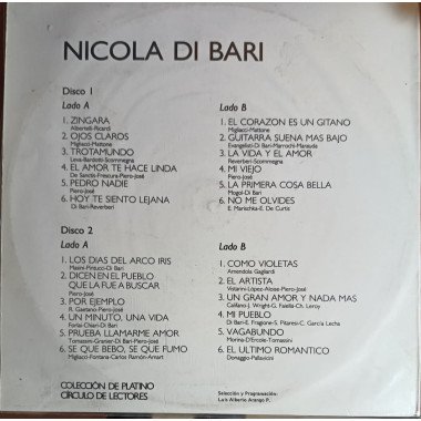 Nicola Di Bari - Coleccion de Platino ( 2 Vinilos)