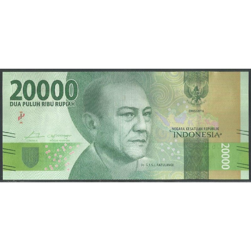 Indonesia, 20.000 Rupias 2016 P158a