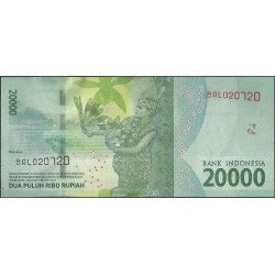 Indonesia, 20.000 Rupias 2016 P158a