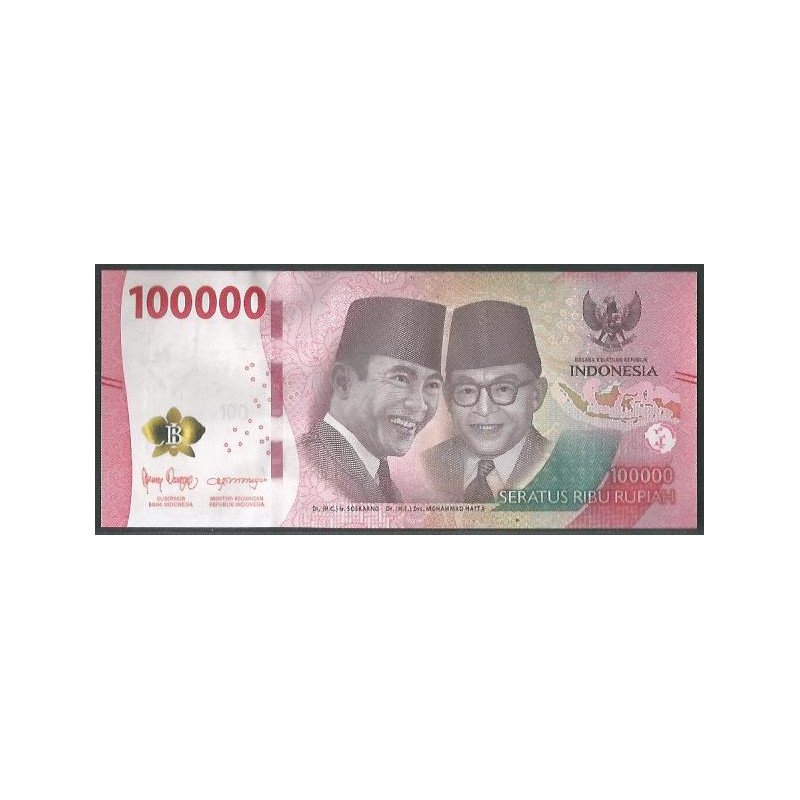 Indonesia, 100.000 Rupias 2022 P168