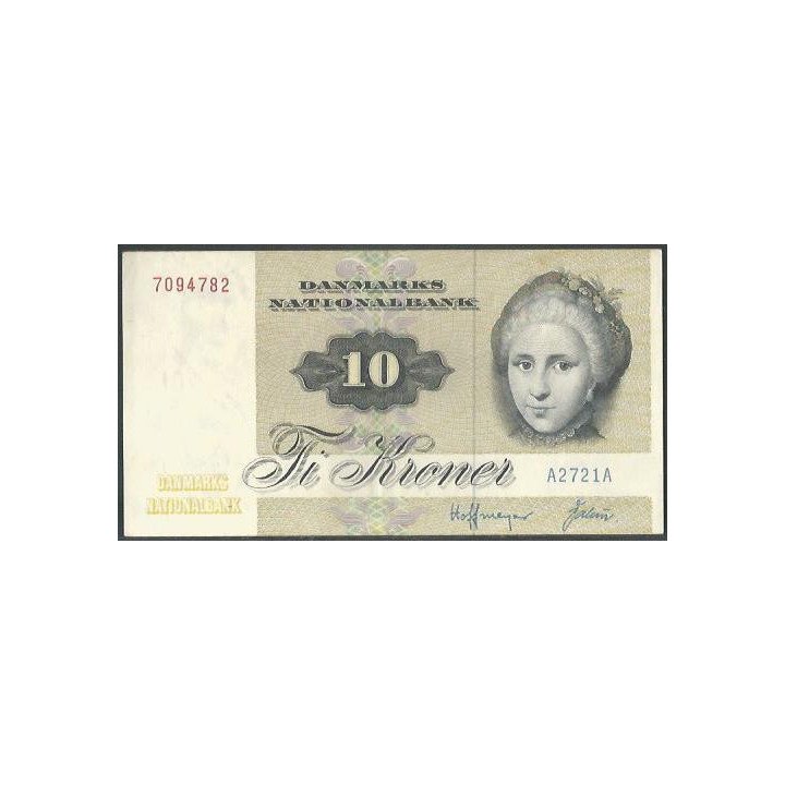 Dinamarca 10 Kroner 1972 P48a