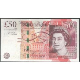 Inglaterra 50 Pounds 2010 P393a