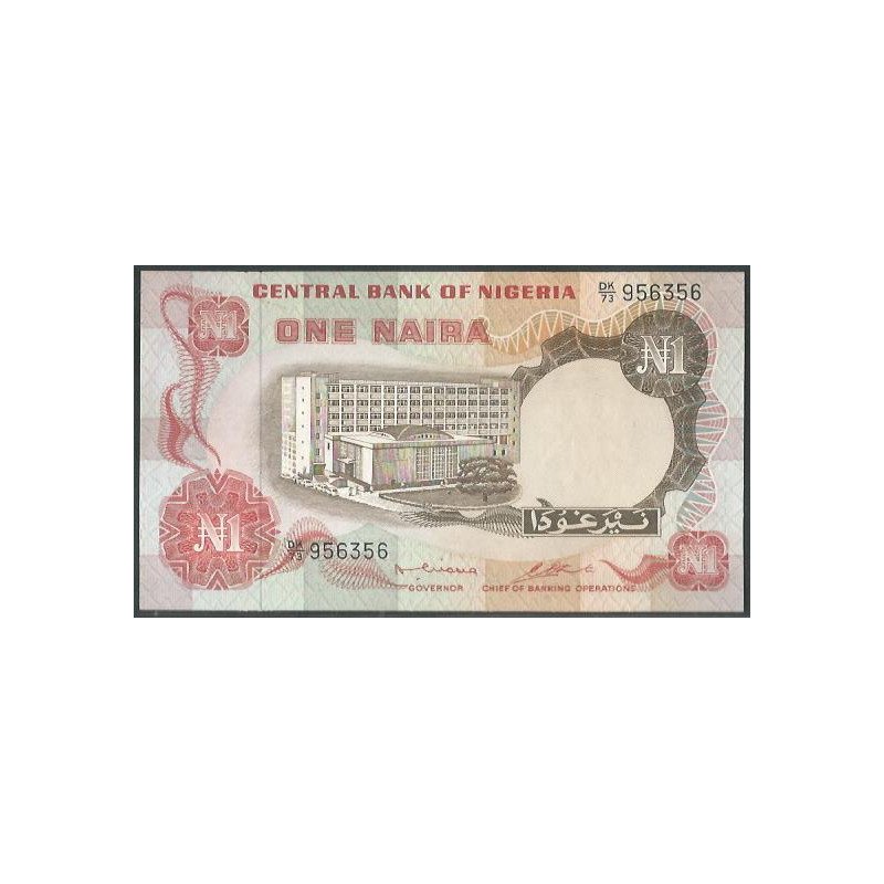 Nigeria, 1 Naira ND1973-8 Firma 2 P15b