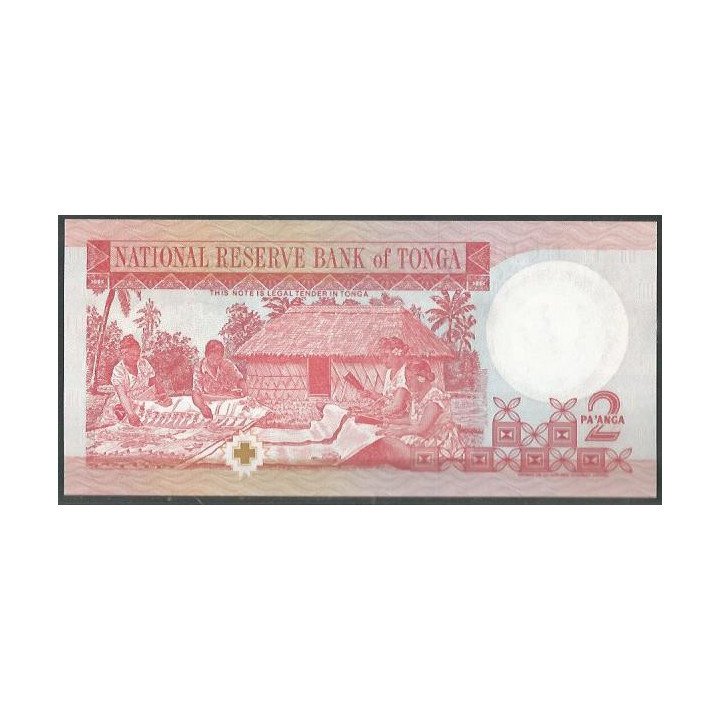 Tonga 2 Pa'anga ND1995 P32d reverso
