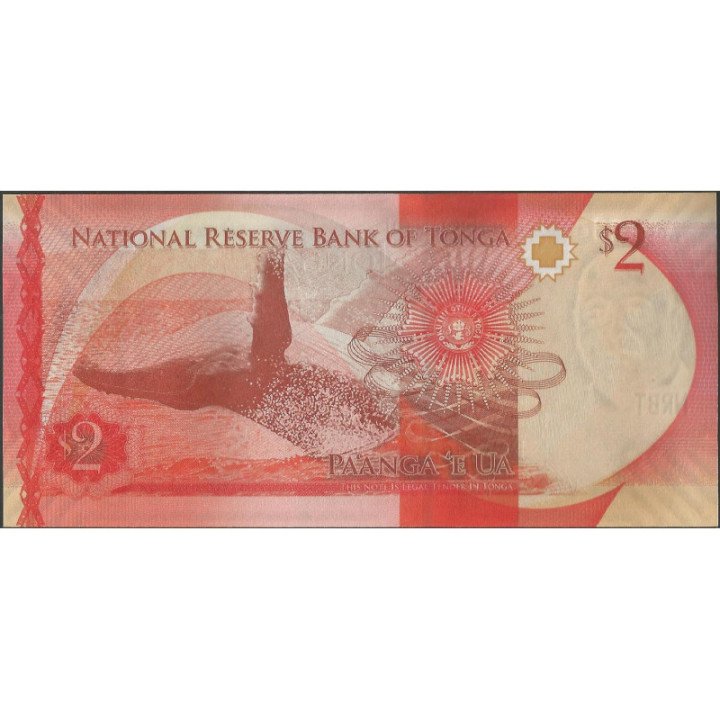 Tonga 2 Pa'anga ND2015 P44 reverso