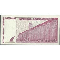 Zimbabwe, 5.000.000.000 Dollars 15 May 2008 P61