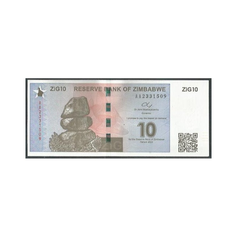 Zimbabwe, 10 Zig 2024 P110