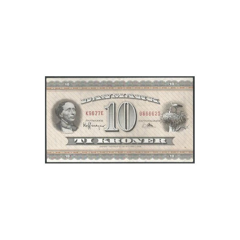 Dinamarca, 10 Kroner 1966 P44y