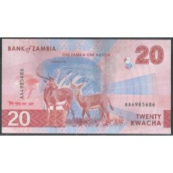 Zambia, 20 Kwacha 2024 P63