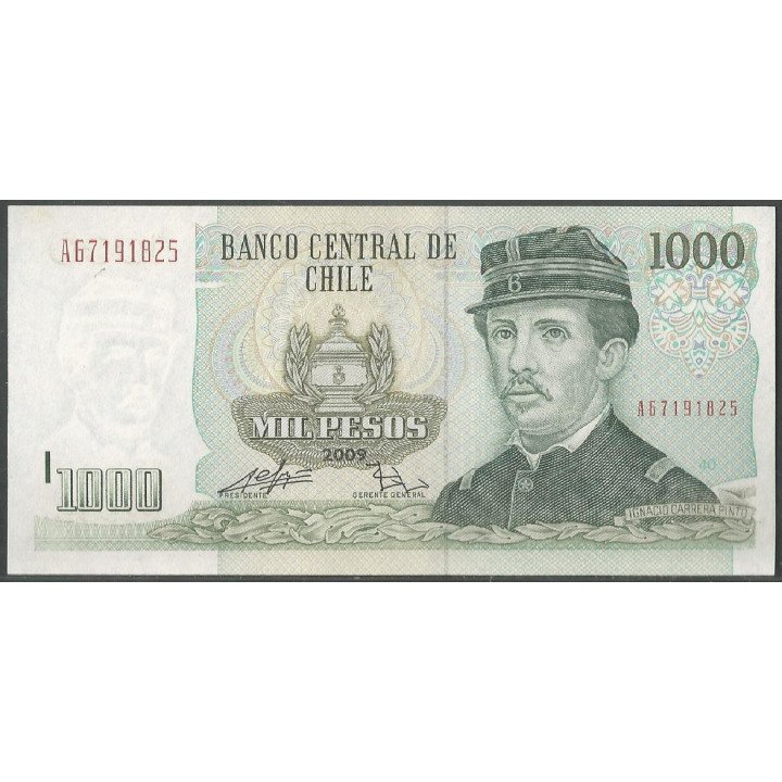 Chile 1.000 Pesos 2009 P154g