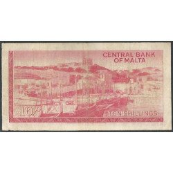 Malta, 10 Shillings L1967 (68) P28a