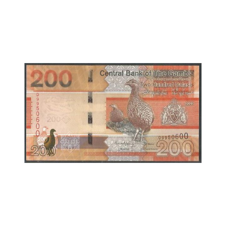 Gambia 200 Dalasis ND2023 P42c