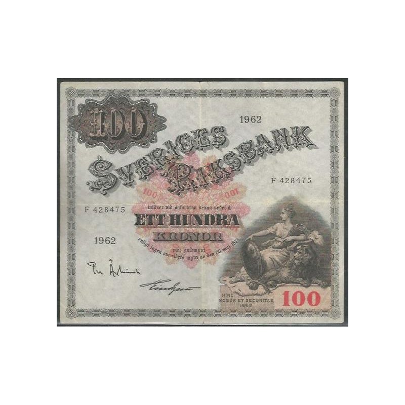 Suecia, 100 Kronor 1962 P48d