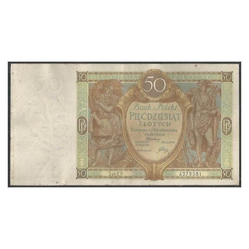 Polonia, 50 Zlotych 1 Sep 1929 P71