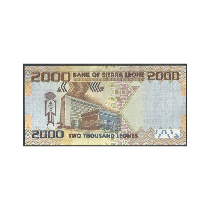 Sierra Leona 2.000 Leones 27 Abr 2021 P31f reverso