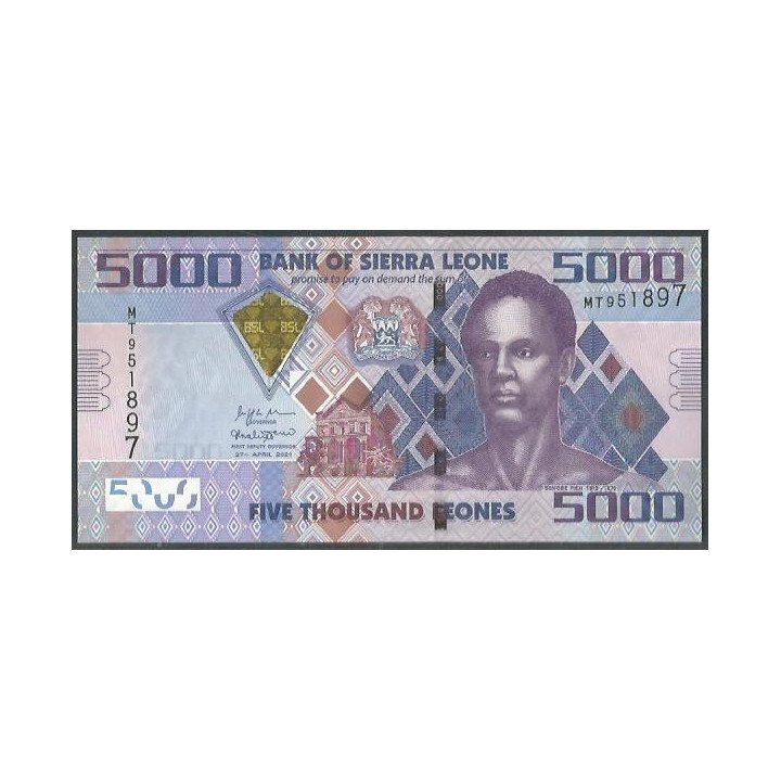 Sierra Leona 5.000 Leones 27 Abr 2021 P32f